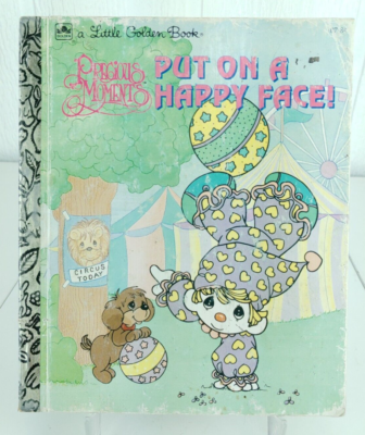 Vintage Little Golden Books Precious Moments Put On A Happy Face Children's  Book 9780307001207| eBay