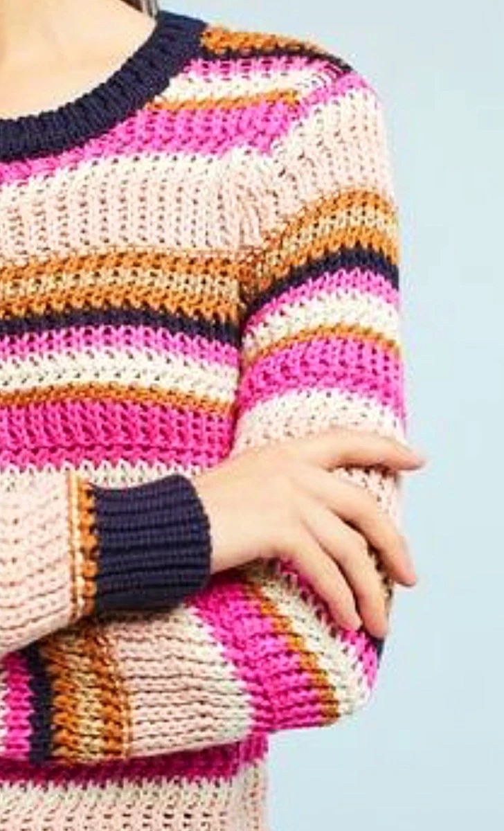 NWT Anthropologie 138 Cate Striped sweater Moth Fast Shipping eBay