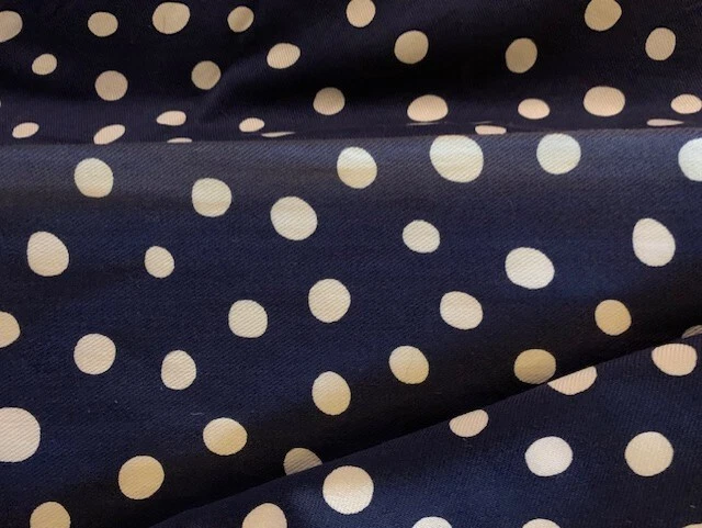 Pottery Barn Kids Curtain Panels-Navy & White polka dot. 2 sets of 2 (4 panels) - Image 3 of 4