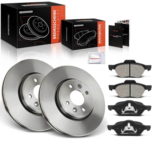 Kit Frein Avant Disques Pleins 266mm + Plaquettes - Compatible Citroën Berlingo First & Peugeot Partner