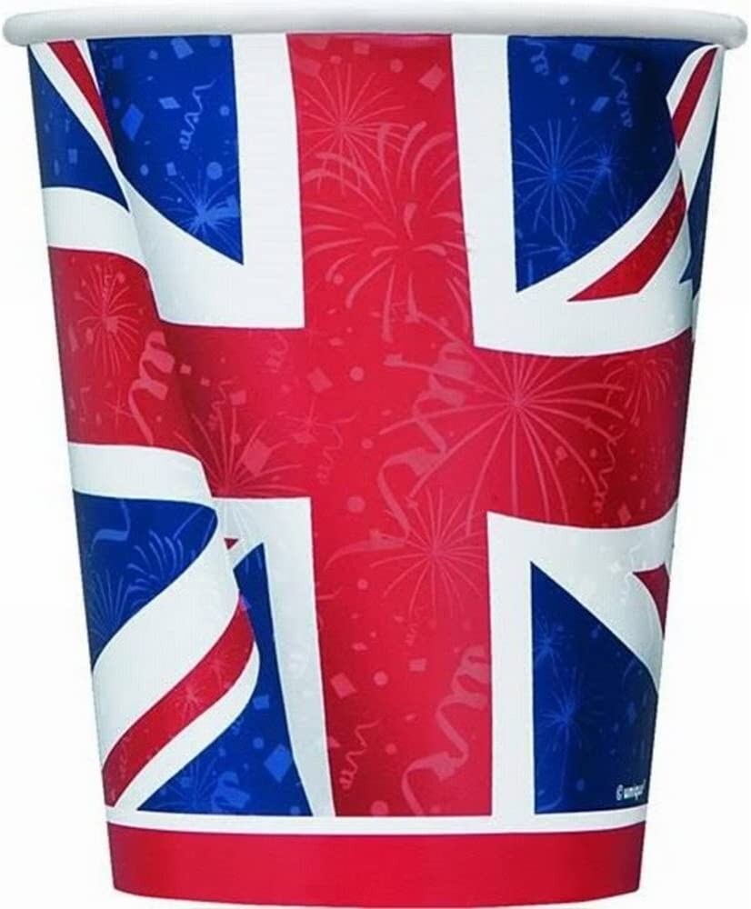 Coronation 9oz Union Jack Paper Cups