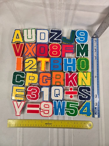 Vintage Alphabots Transformers Alphabet Letters & Number Replacement Blocks Bots