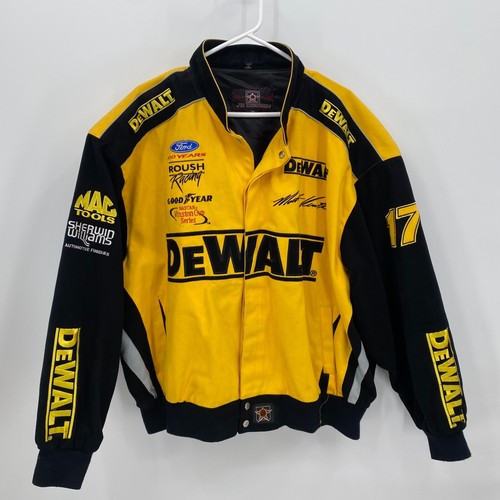 JH Design Dewalt Jacket Long Sleeve Snap Buttons Roush Yellow Size 2XL Mens