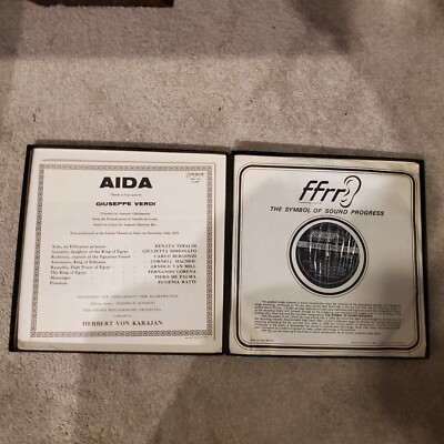 VERDI AIDA BERGONZI KARAJAN SIMIONATO LONDON 3LP Bonus 33 Used