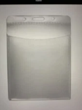 Advantus PVC-Free Badge Holders, Vertical, 3" x 4", Clear, 50/Pack #75604