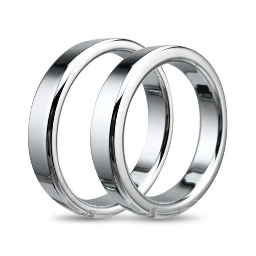 Anillo estirador de pene de acero inoxidable para hombres bolas de metal potenciador retraso eyaculación - Imagen 5 de 20
