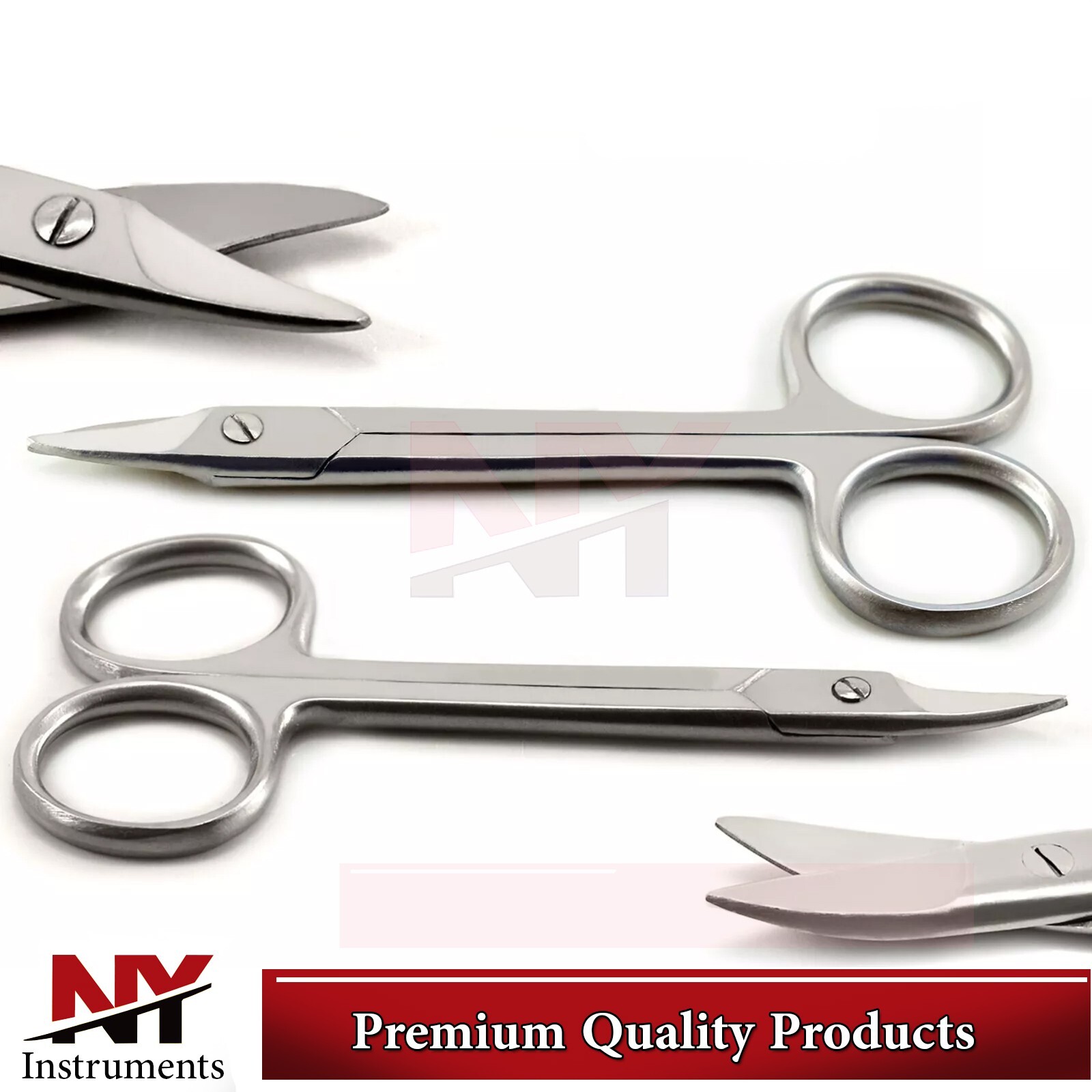 Bee Bee Crown Scissors Straight & Curved Tissue Gum Shears Wire Cutting Surgical