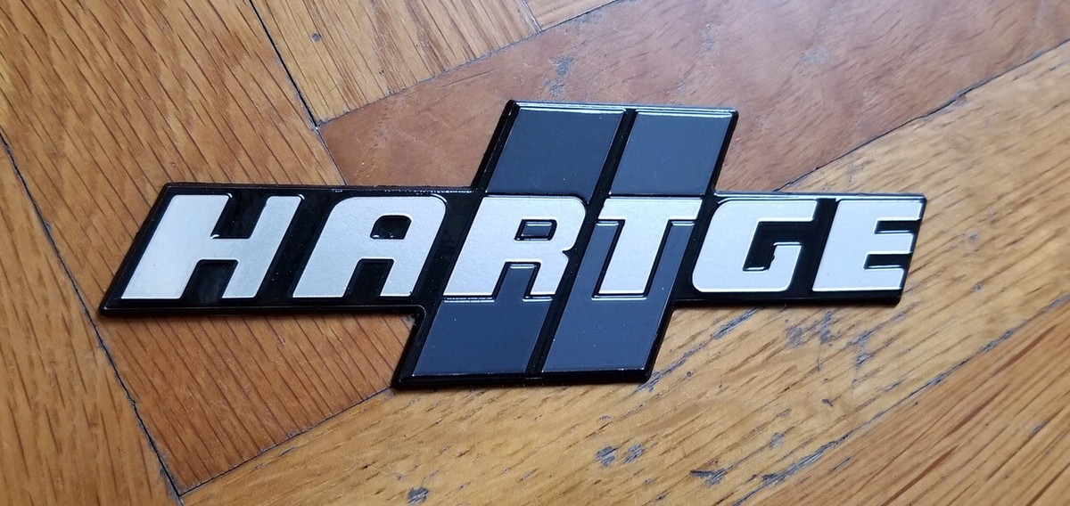 Hartge Badge Emblem BMW E21 E24 E30 E23 E12 E28 E34 GREY Euro RARE 