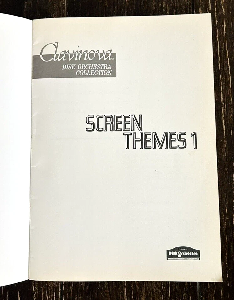 Yamaha Clavinova Disk Orchestra Collection Screen Theme 1 1989 Japan *NO Disk* - Image 2 of 4