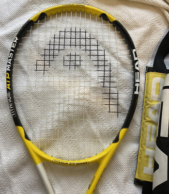 Yellow Head Titanium ATP Master Tennis Racquet 4 3/8 110” #23078 W