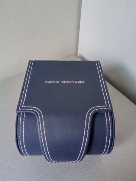 Estuche Vacío Reloj Adolfo Domínguez, Ideal Como Joyero