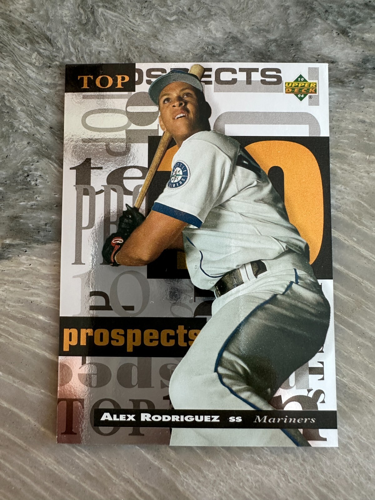 ALEX RODRIGUEZ 1994 UPPER DECK MINOR LEAGUE TOP 10 PROSPECTS INSERT ROOKIE RC #8