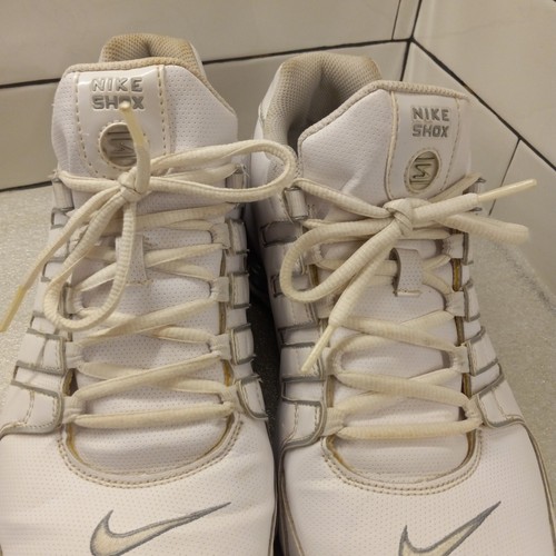 RARE Nike Shox NZ SL Triple White 