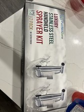 Luxury Stainless Steel Handheld Sprayer Kit - 2 Pack