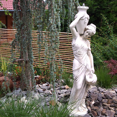Maia optional mit Wasserlauf Steinfigur 133 cm 86 kg Grau Beton frostsicher