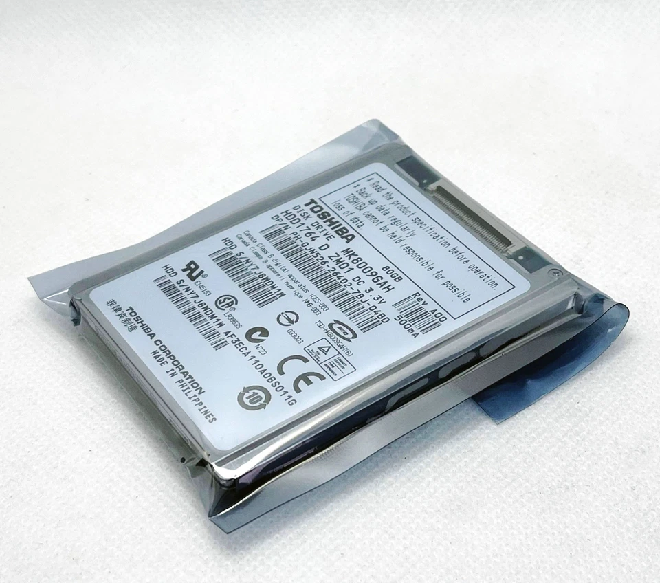 Toshiba MK8009GAH 80GB 1.8" CE hard drive for notebook/ IPOD/ Video camera. - Image 2 of 4