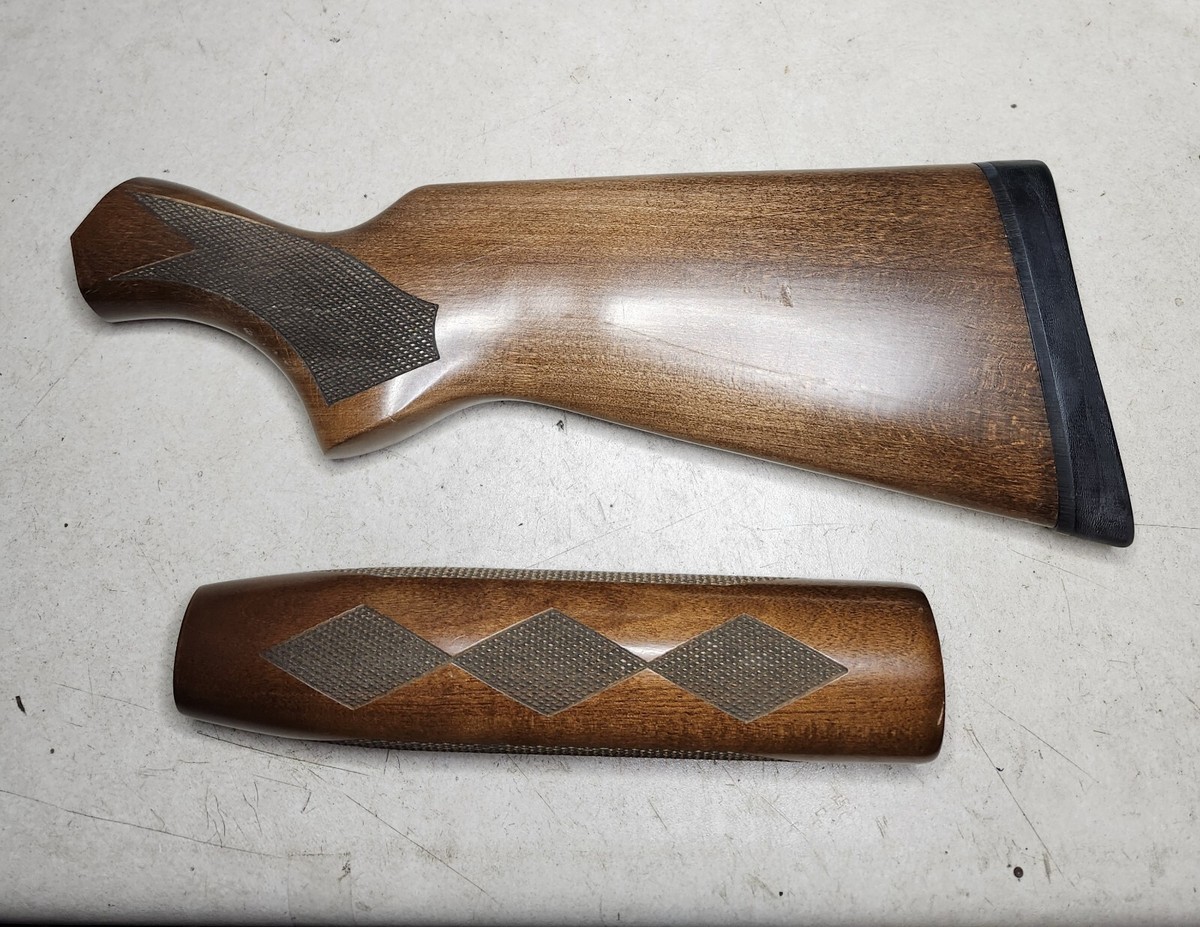 Winchester 1200 1300 120 Ranger Checkered Wood Stock & Diamond