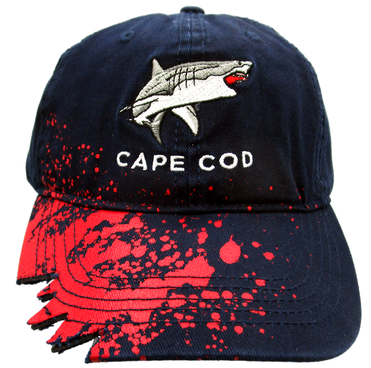 Cape Cod Massachusetts Great White Shark Bite Baseball Hat
