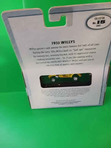 HOT WHEELS CAR 1933 WILLYS, DISPLAY CASE BRAND NEW HOT WHEELS - Picture 12 of 17
