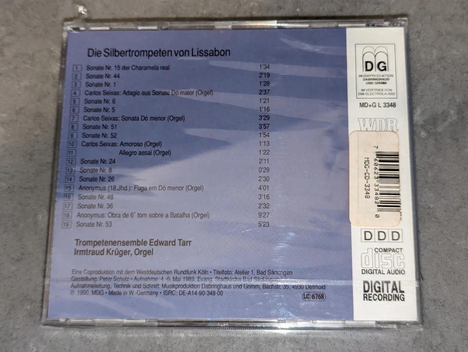 *NEW/SEALED* The Silver Trumpets of Lisbon and Lusitonian Organ Music CD Kruger - Image 2 of 4