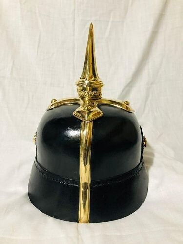 Offizier Kreuz Basis geriffelt Stachel Pickelhaube tragbar Erwachsene Helm Geschenke Halle - Bild 12 von 15