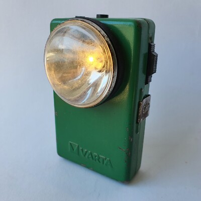 Lampe Torche Vintage Années 80 – Jaune, Made In Bulgaria (LR20) – Occasion