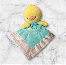 Magic Years Yellow Duck Lovey My First Easter Baby Security Blanket Rattle 13  
