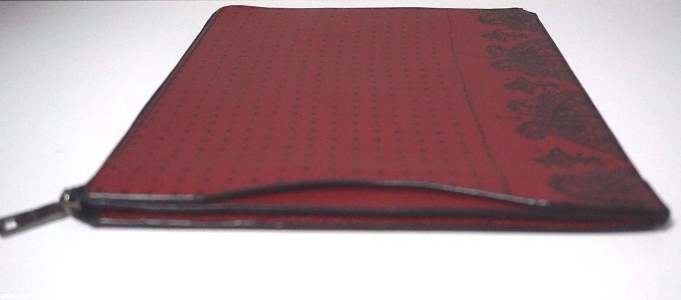 Coach Crossgrain Leather Red Bandit Printed Slim Zip Tablet Case Folio F63321 - Image 3 of 4