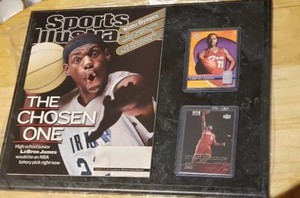 lebron james sports illustrated rookie card