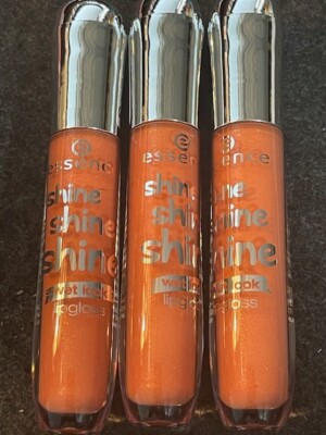 3 ESSENCE SHINE SHINE SHINE WET LOOK LIPGLOSS 22 Peaches and Cream 0.16oz EA