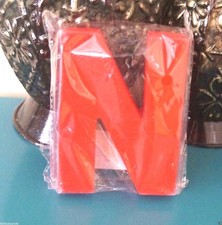 Wooden Wood Letter N Alphabet Paint to Customize Wedding Party Home Decor H1