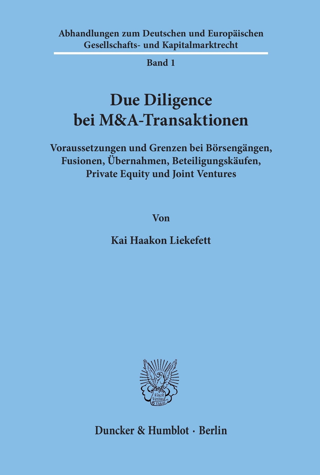 Thumbnail - Kai Haakon Liekefett | Due Diligence Bei M&a-transaktionen |