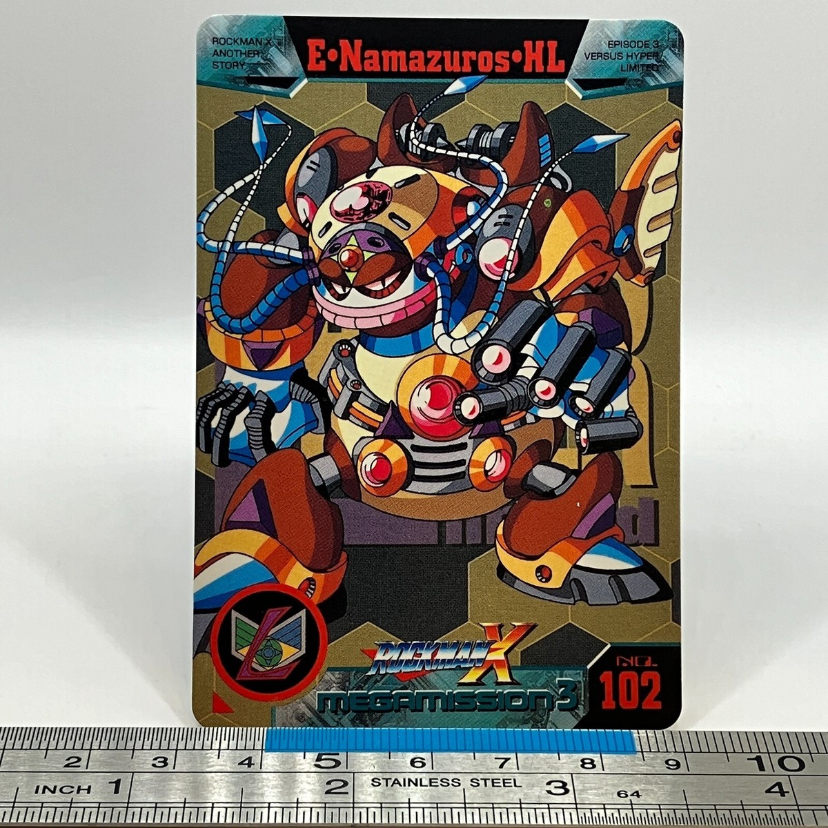 Volt Catfish HL 102 Mega Man Carddass Vintage Card 1996 BANDAI