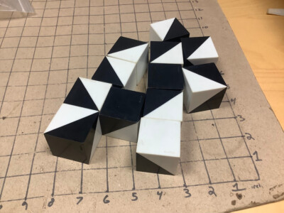 vintage Puzzle 12 black and white cubes -- GMFGI | eBay