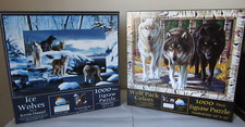 Ice Wolves Wolf Pack Colors 1000 Piece Jigsaw Puzzle 20''x 27'' SunsOut Lot 2