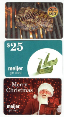 Meijer Gift Card Lot of 3 Supercenter