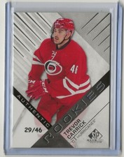 2016 2016-17 SP Game Used #198 Trevor Carrick Rookies 29/46 Carolina Hurricanes