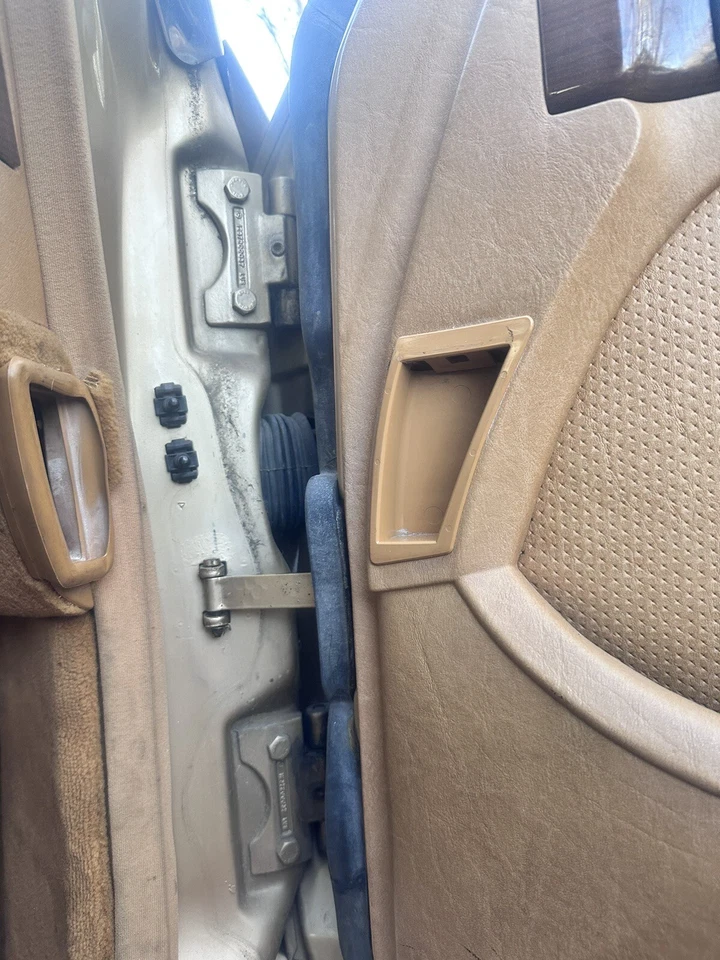 86-91 Mercedes W126 420SEL Front Passenger Door Assembly Beige Good 👍 OEM Foto 4 de 4