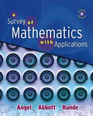 Survey of Mathematics with Applications, A (8th Edition) - Hardcover - GOOD