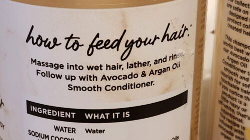 Hair Food Smooth Shampoo AVOCADO & ARGAN OIL 17.9 fl.oz. Lot of 2 - Picture 7 of 12