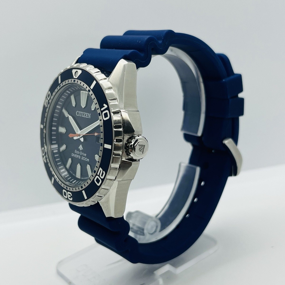 Citizen Promaster Men's Eco-Drive Diver's 20ATM 44mm Watch BN0191-55L Rubber  View 5