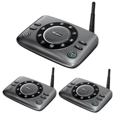 Wuloo 10-Channel FM Wireless Intercoms Two-Way Home Business Communicator System