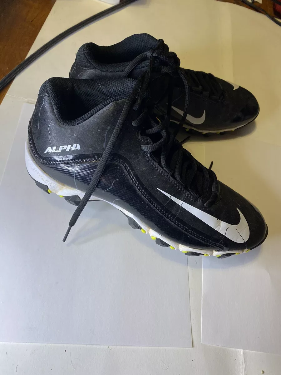 Nike Fastflex Alpha Black Athletic Baseball Cleat Shoes Sneaker