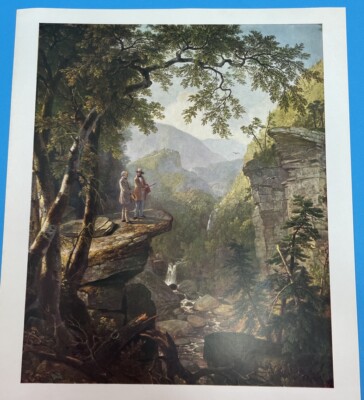 Vintage Asher Brown Durand-1849 Kindred Spirits-1959 Color Plate Print
