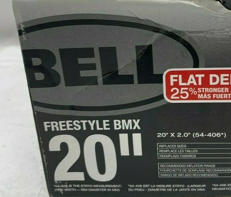 * 批量 2 * Bell 7117054 Freestyle BMX 自行车轮胎 20" X 2.0 - 全新 — 第 3/4 张图片