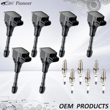 6X Ignition Coil+Iridium Spark Plug Set for Nissan Maxima Murano 3.5L V6 UF550
