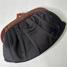 Vintage Clutch Bag Purse Handbag FLAWED-discoloration, vintage wear