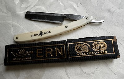 Vintage ERN Wald Solingen Germany Straight Razor In Box Free Shipping