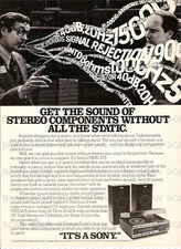 1978 Sony HMK-419 Stereo Vintage Magazine Ad Sony Stereo