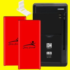 High Power 2X 3870mAh Battery Extra Charger for Samsung Galaxy J7 Sky Pro S727VL